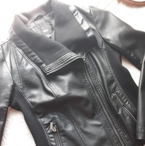 Black Faux Leather Jacket